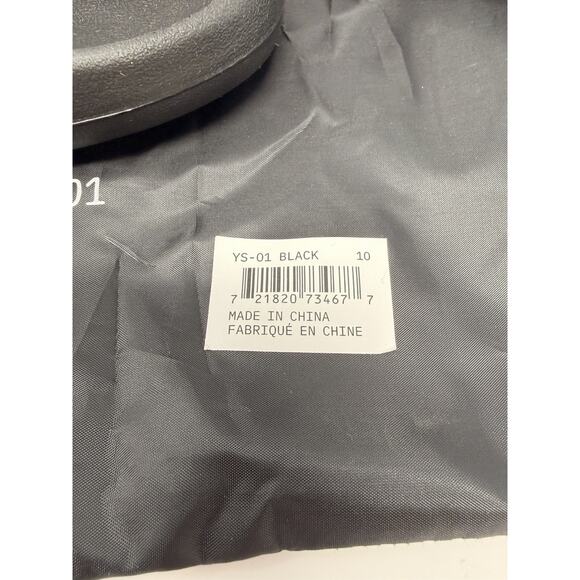 Men’s Size 10 Yeezy Slides YS-01 Black With Dust Bag/ NEW / Authentic main image 4